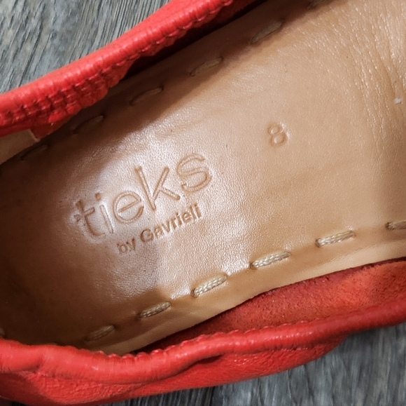 Tieks By Gavrieli‎ Poppy Orange Colar Leather Ballet Flat - Picture 11 of 12